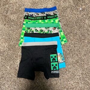 Boys Minecraft Boxer briefs Size 6 NWOT